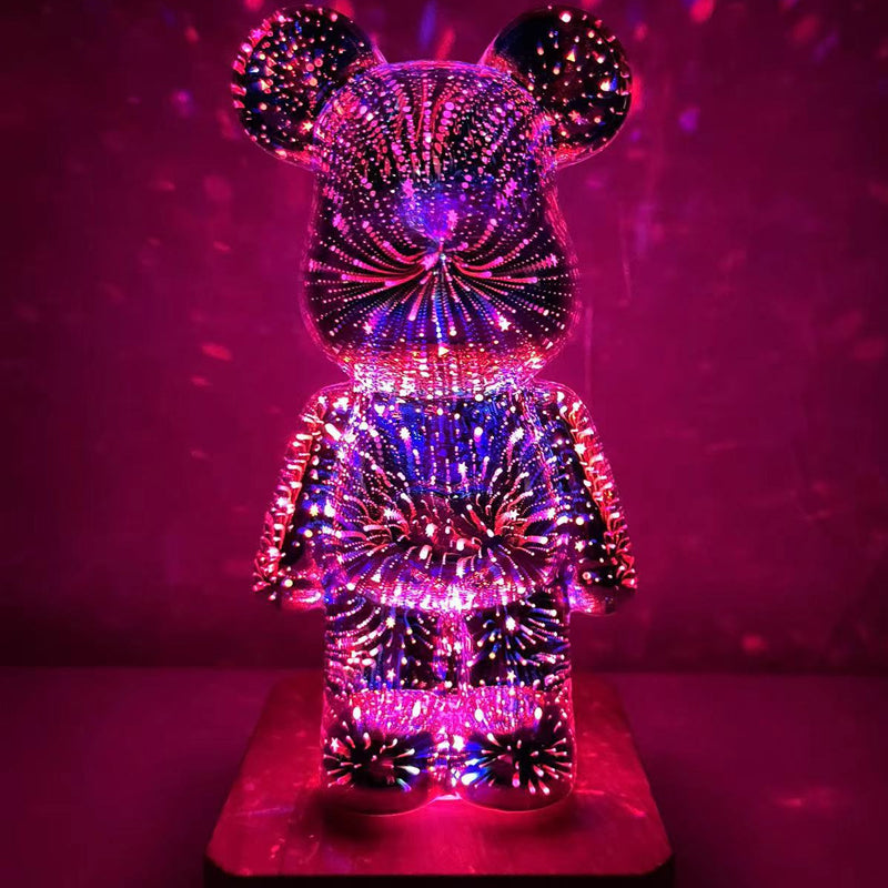 GlowBear™ | 3D Vuurwerk Nacht Lamp