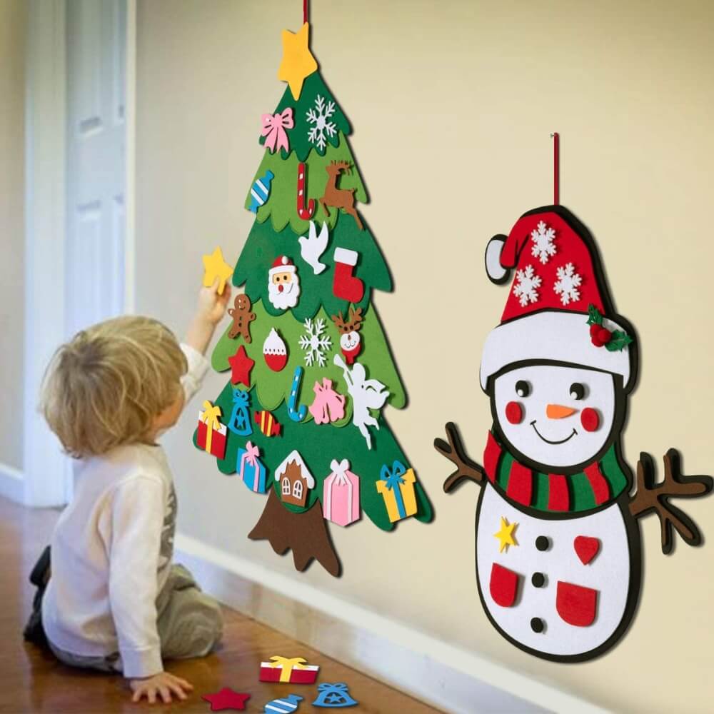Kerstboom Feltboard - Montessori Speelgoed